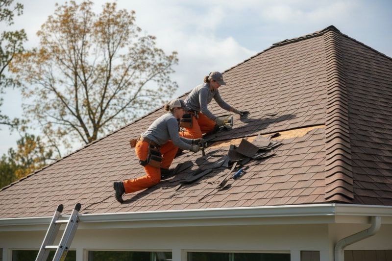Hip Roof Shingle Repair